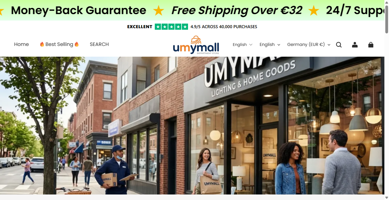 Bestätigte Warnung zu umymall.com (2026)