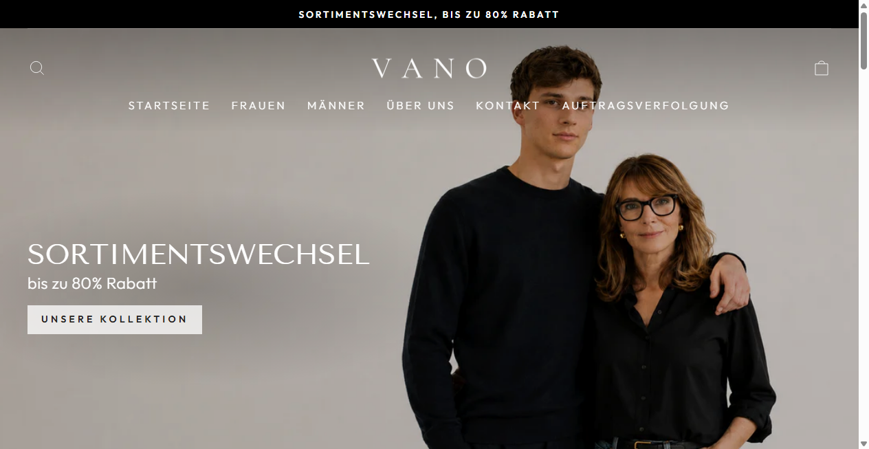 Bestätigte Warnung zu vanofashion.de (2026)