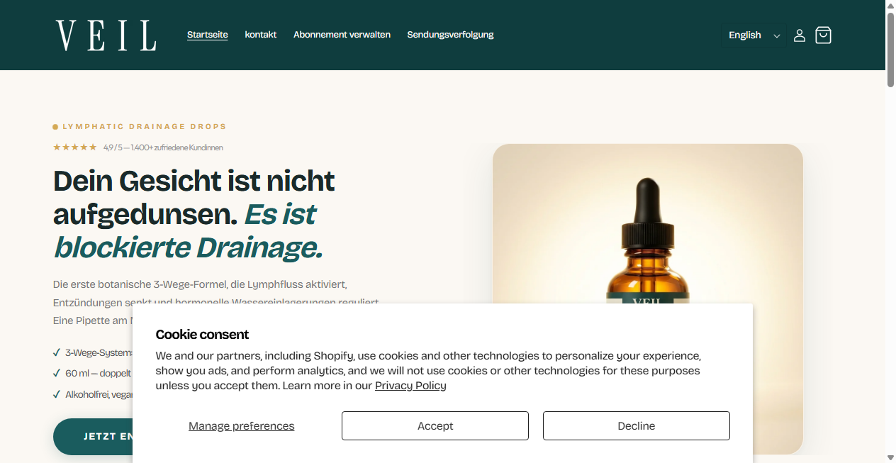 Bestätigte Warnung zu veilwellness.com (2026)