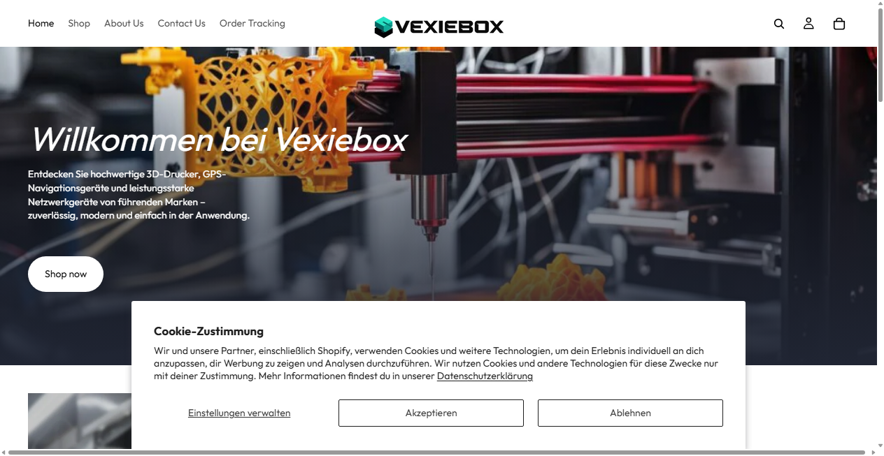 Bestätigte Warnung zu vexiebox.myshopify.com (2026)