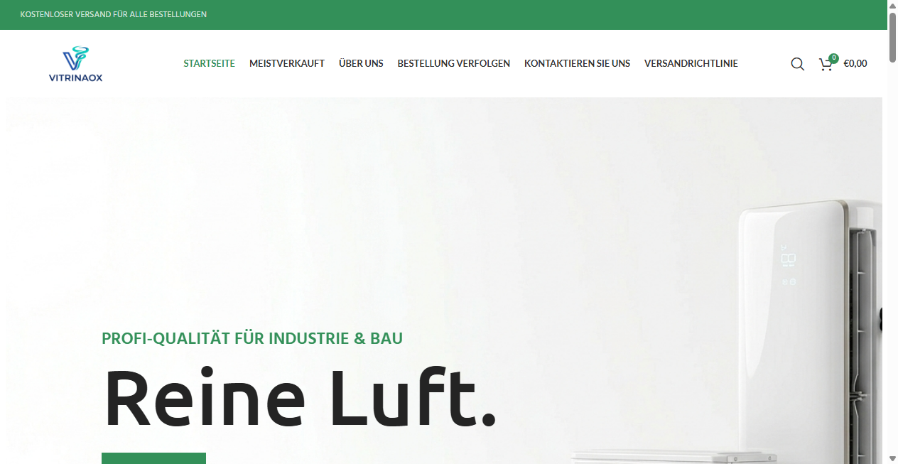 Bestätigte Warnung zu vitrinaox.de (2026)
