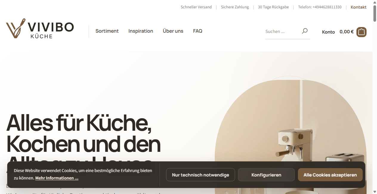 Bestätigte Warnung zu vivibo-kueche.de (2026)