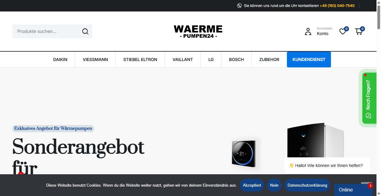 Bestätigte Warnung zu waerme-pumpen24.de (2026)