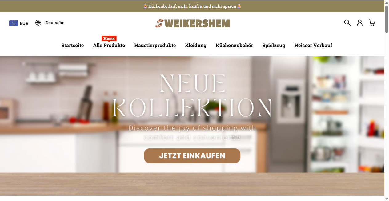 Fake-Shop Warnung: Fake Shop Warnung: weikershem.de (2026)