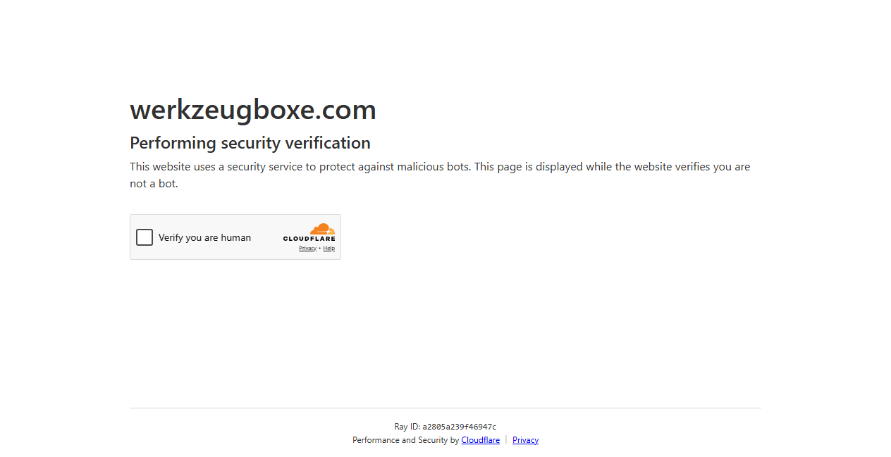 Bestätigte Warnung zu werkzeugboxe.com (2026)