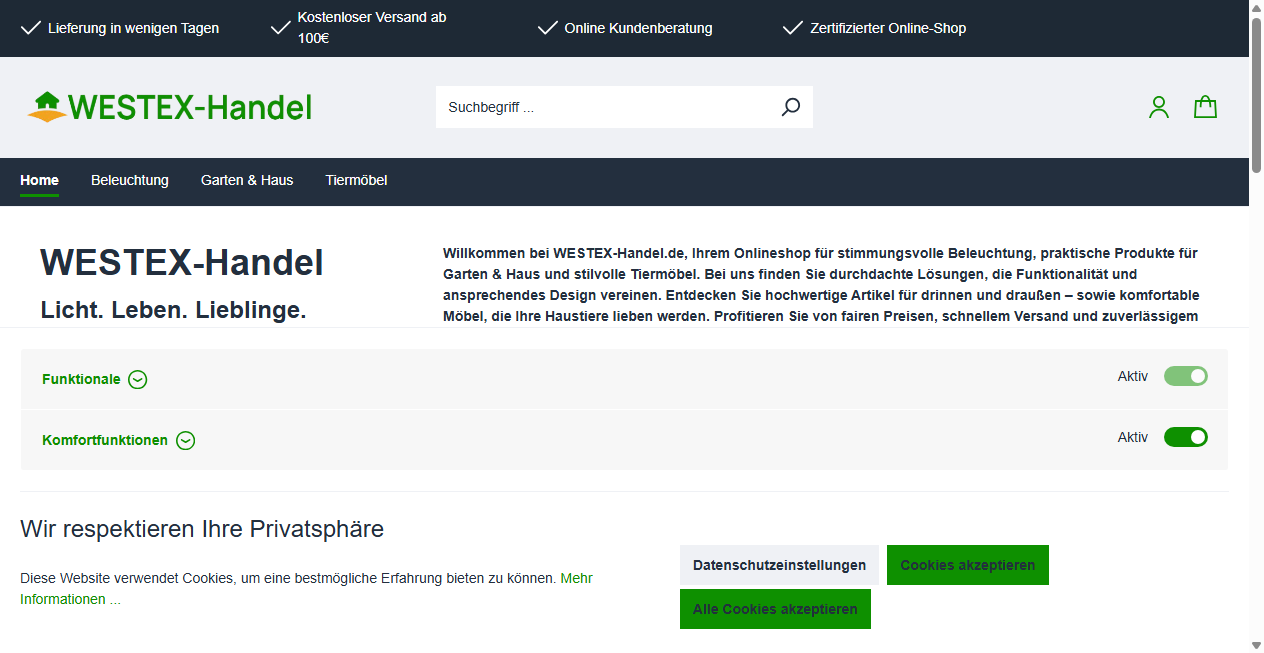 Bestätigte Warnung zu westex-handell.de (2026)