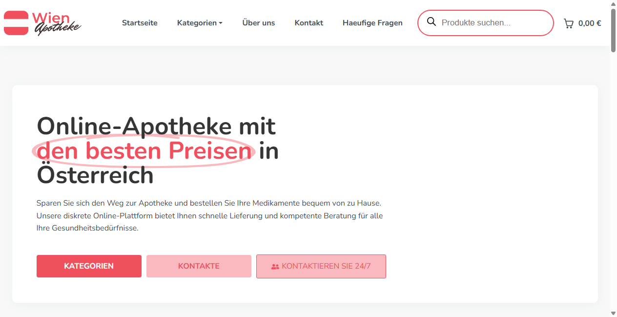 Bestätigte Warnung zu wienapotheke.com (2026)