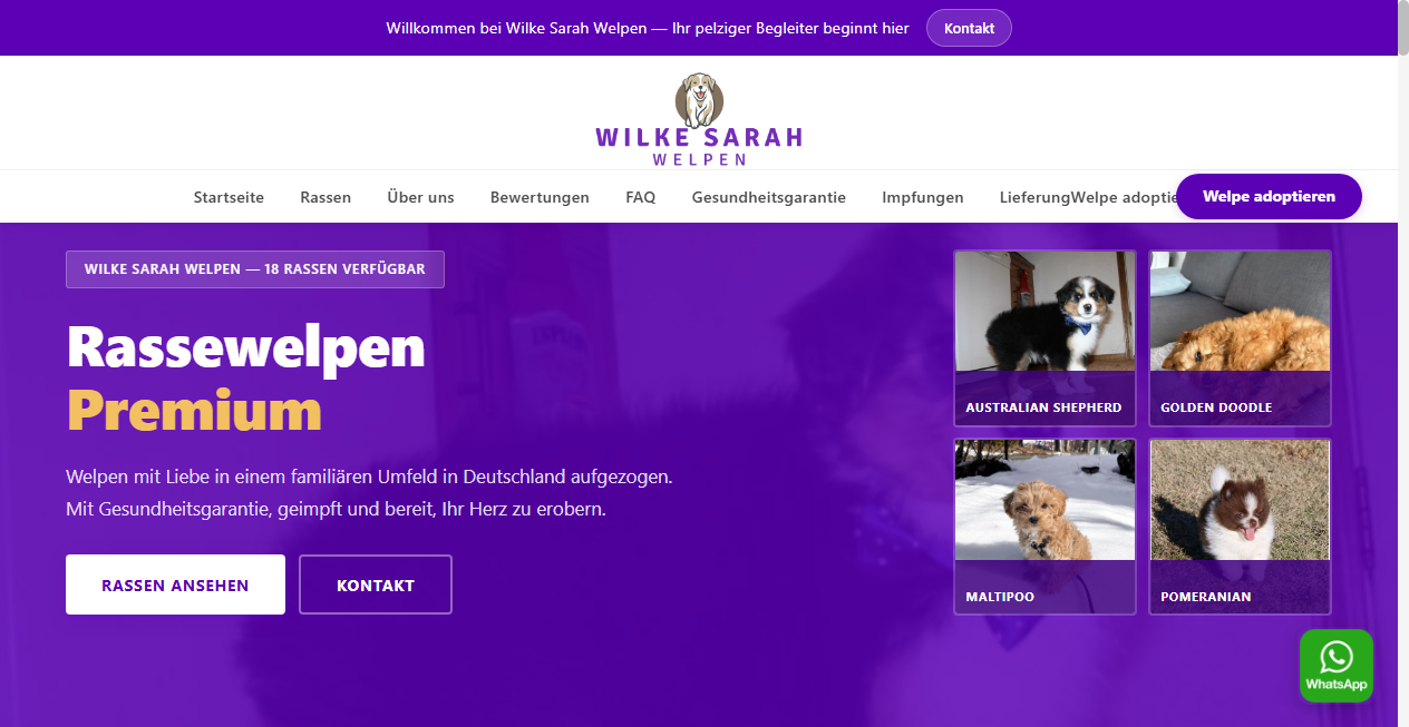 Bestätigte Warnung zu wilkesarahwelpen.de (2026)