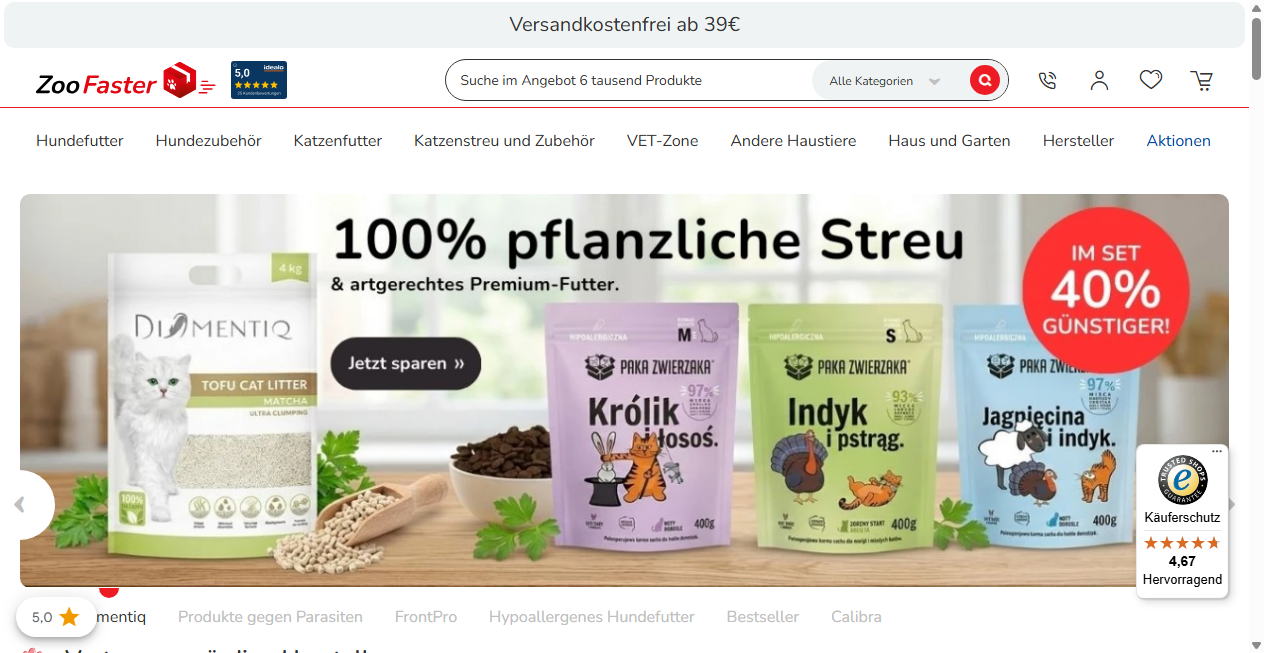 Fake-Shop Warnung: Fake Shop Warnung: zoofaster.de (2026)